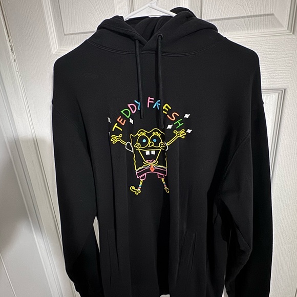 Teddy Fresh X SpongeBob embroidered hoodie 2020 Size L - Picture 5 of 5
